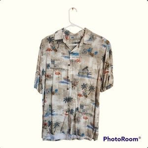 Batik Bay medium tan button down